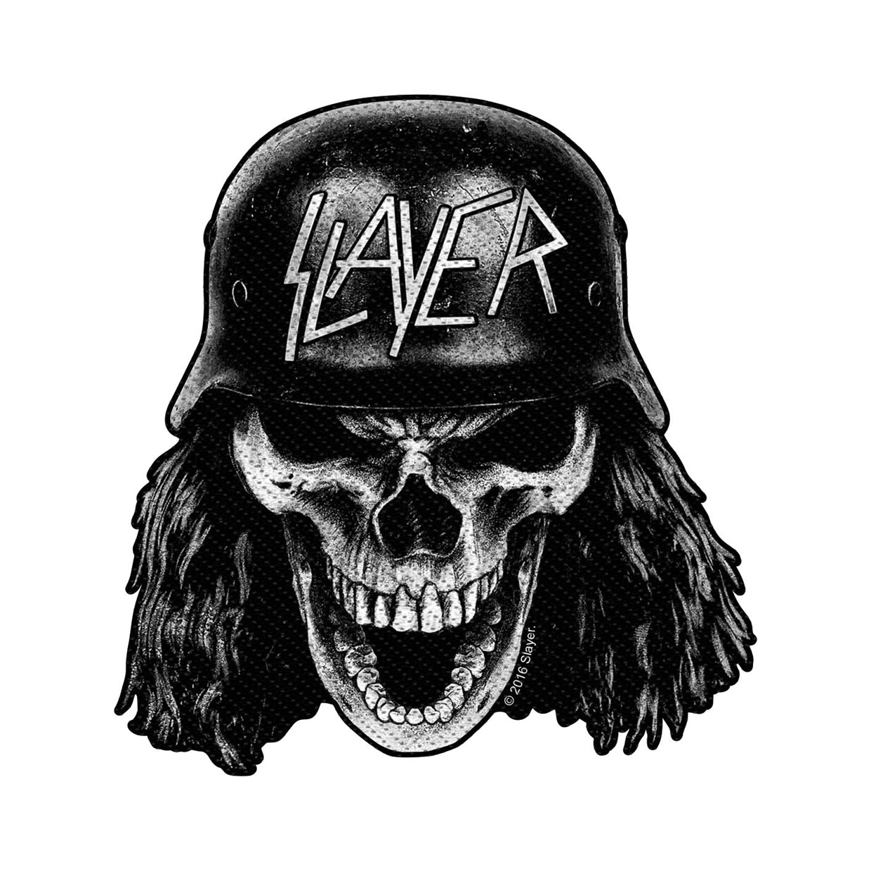 Slayer Sew-On Patch - Wehrmacht Skull Cut Out | Buy Now For 19.99