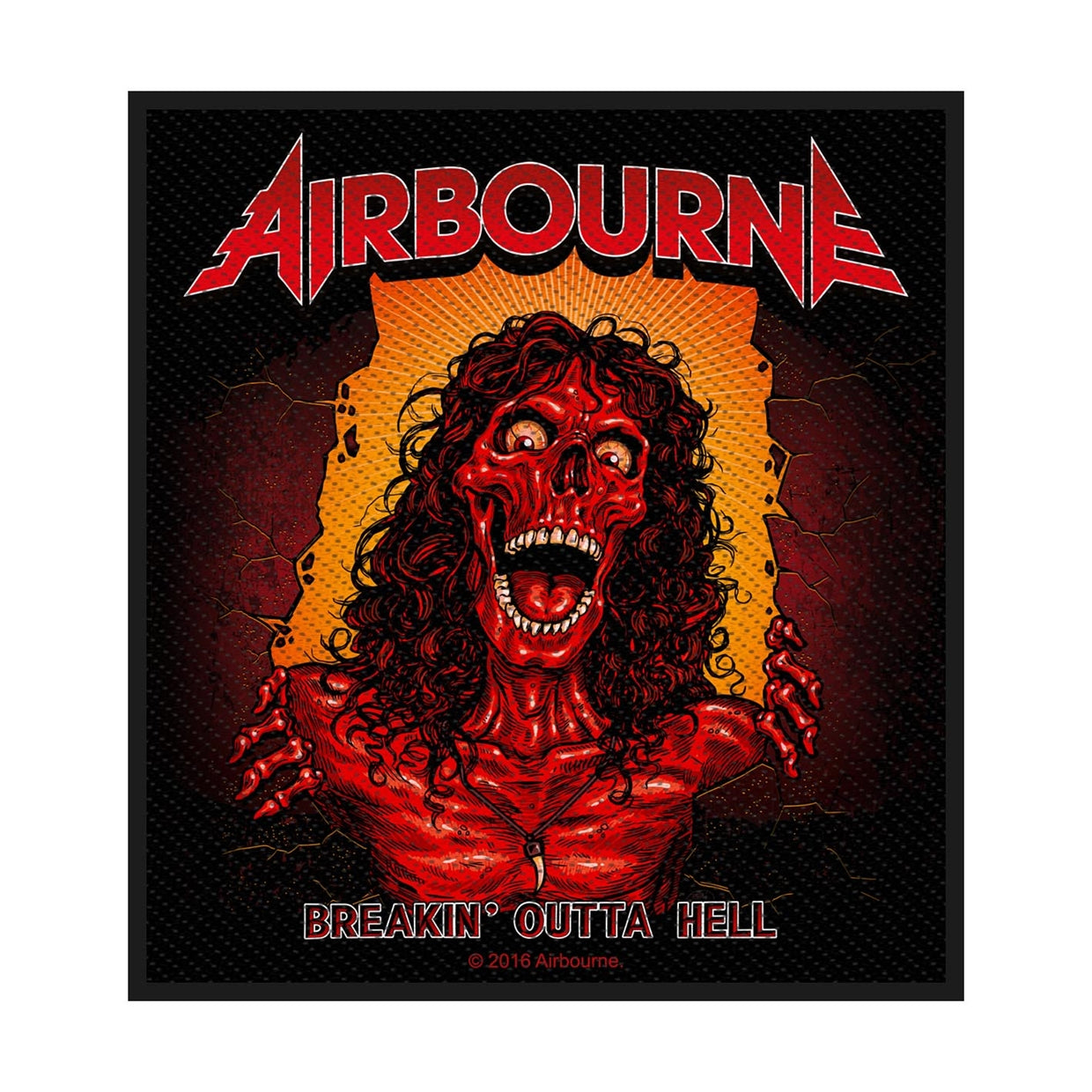 Airbourne Sew-On Patch - Breakin' Outta Hell | Buy Now For 19.99