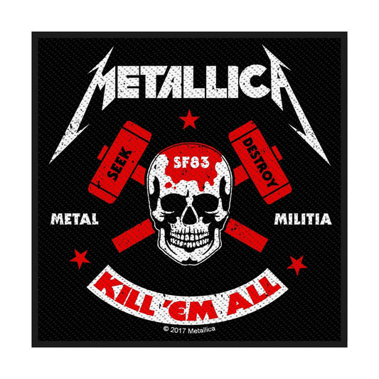Metallica Sew-On Patch - Metal Militia | Buy Now For 19.99