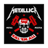 Metallica Sew-On Patch - Metal Militia | Buy Now For 19.99