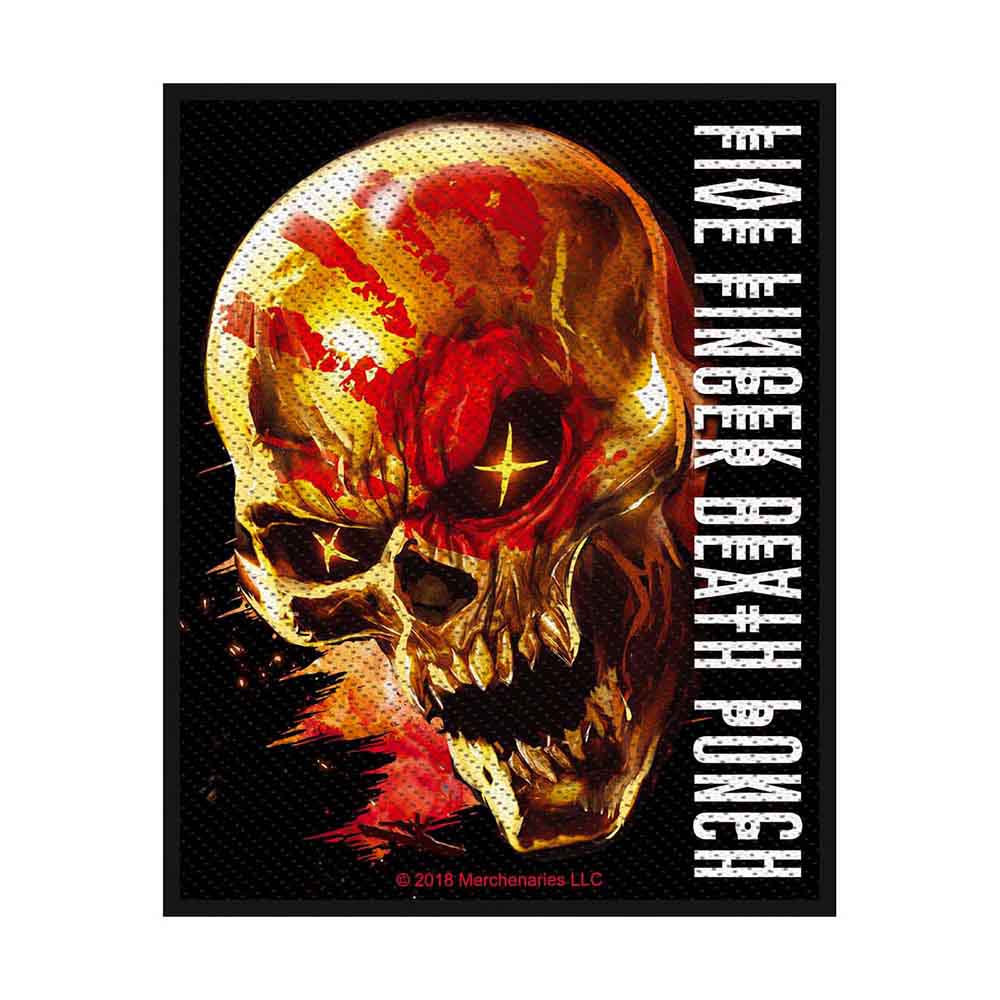 Five Finger Death Punch Patches-Woven Sew On - Classic Tongue | Buy Now For 9.99