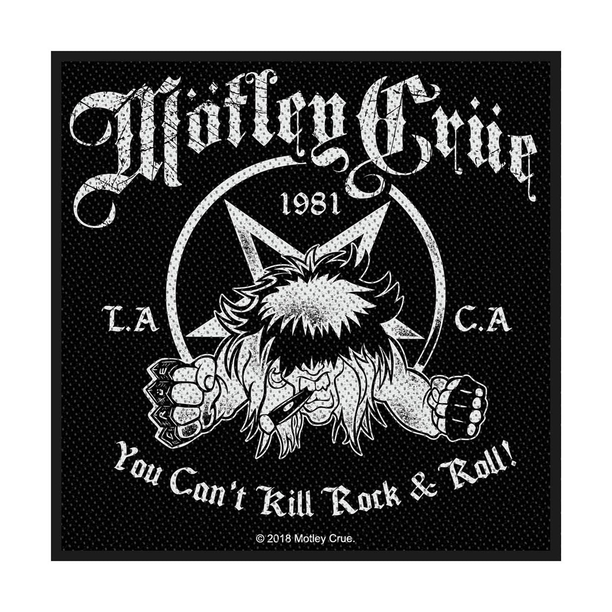 Mötley Crüe Sew-On Patch - You Can'T Kill Rock N Roll | Buy Now For 19.99