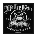 Mötley Crüe Sew-On Patch - You Can'T Kill Rock N Roll | Buy Now For 19.99