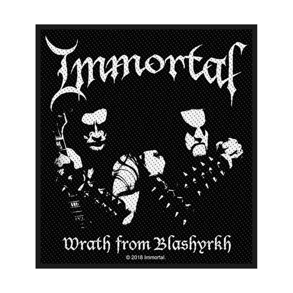 Immortal Patches-Woven Sew On - White Skull | Buy Now For 9.99