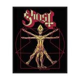 Ghost Sew-On Patch - The Vitruvian Ghost | Buy Now For 19.99