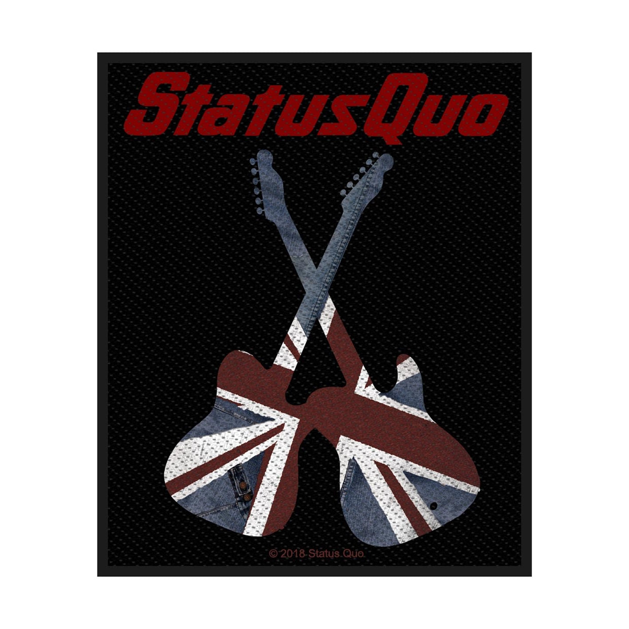 Status Quo Sew-On Patch - Guitars | Buy Now For 19.99