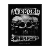 Avenged Sevenfold Sew-On Patch - 3 Skulls (Patch) | Buy Now For 19.99