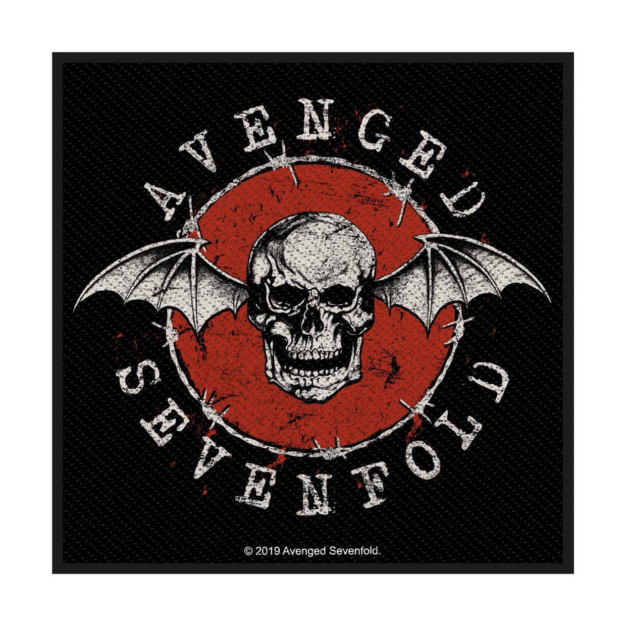 Avenged Sevenfold Sew-On Patch - Distressed Skull (Patch) | Buy Now For 19.99