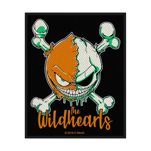 Wildhearts Sew-On Patch - Green Skull (Patch) | Buy Now For 19.99