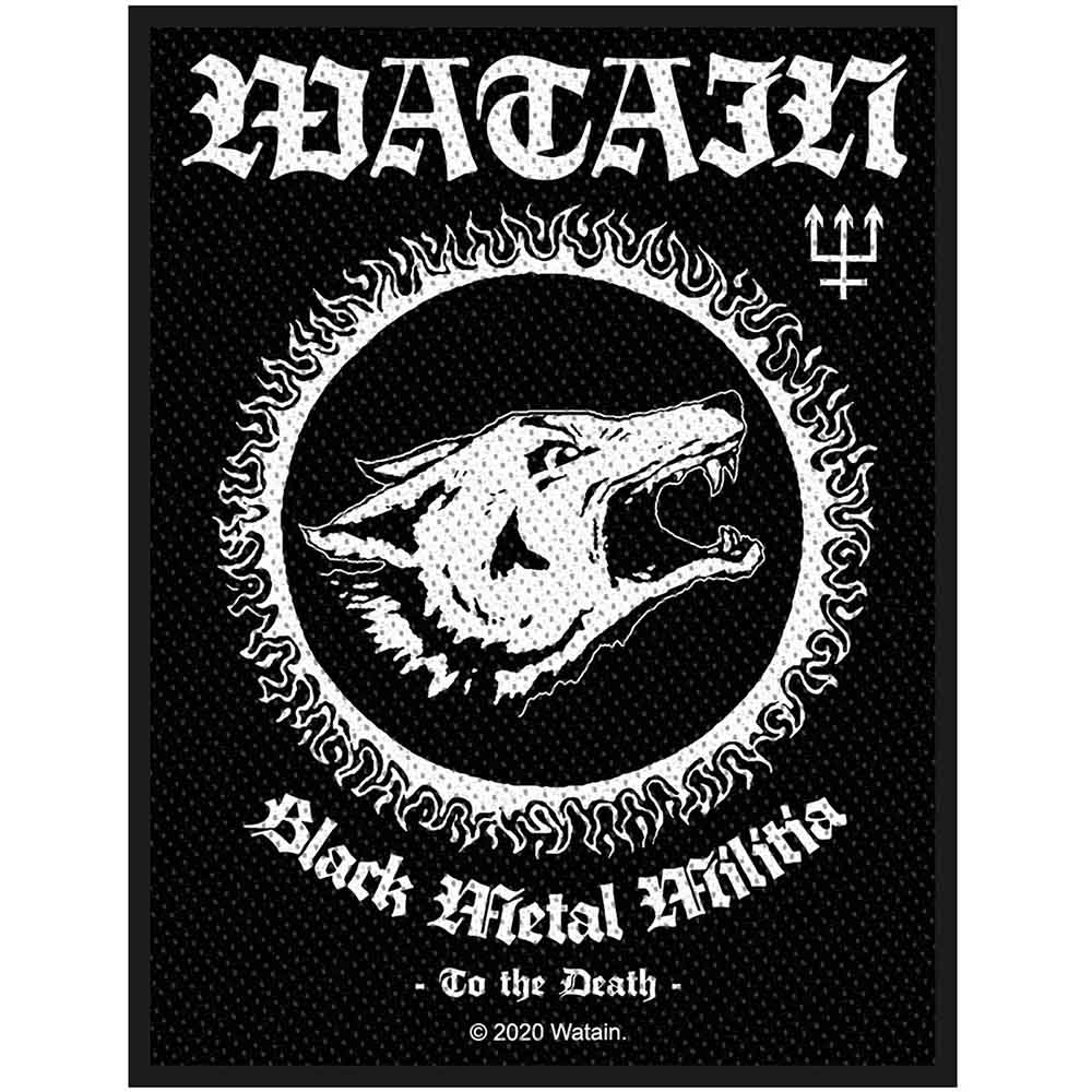 Watain Patches-Woven Sew On - Under A Funeral Moon | Buy Now For 9.99