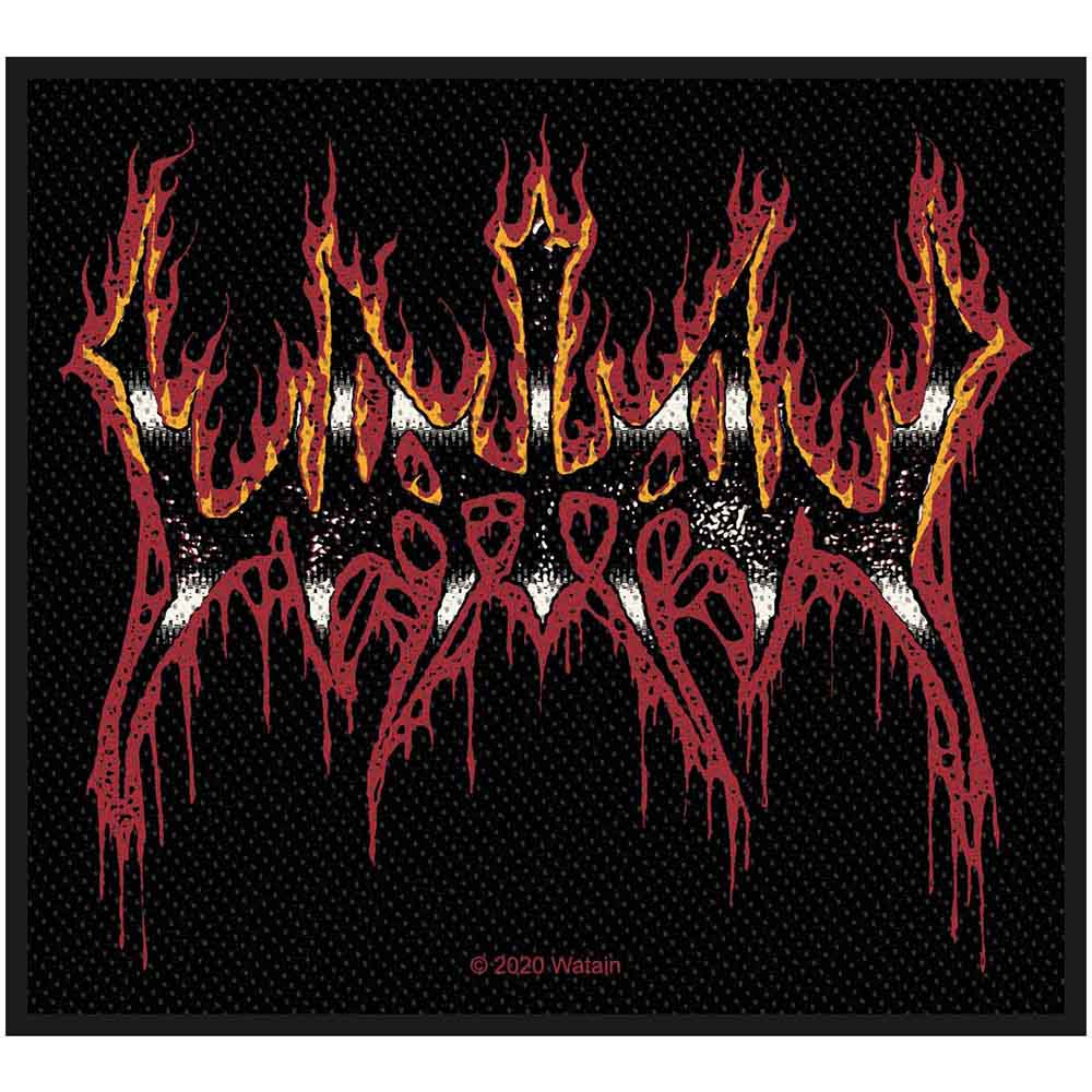 Watain Patches - Woven Sew On - Flaming Logo