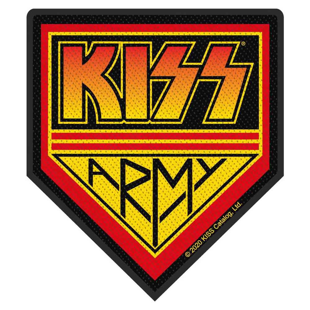 Kiss Patches Woven Sew On - Kiss Army