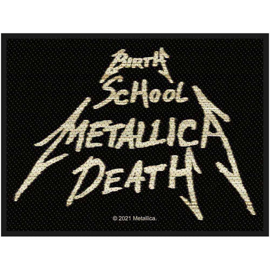 Metallica Patches - Woven Sew On - Birth, School, Metallica, Death