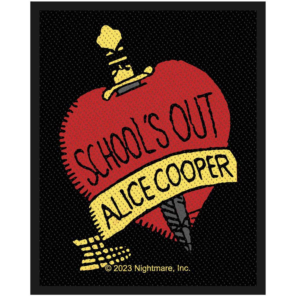 Alice Cooper Patches-Woven Sew On - High Voltage Rock N Roll | Buy Now For 9.99
