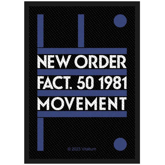 New Order Patches - Woven Sew On - Fact 50