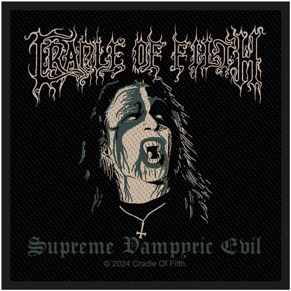 Cradle Of Filth Patches - Woven Sew On - Supreme Vampyric Evil