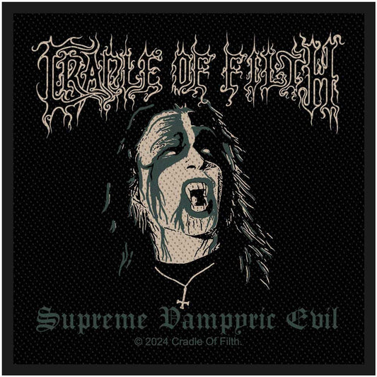 Cradle Of Filth Patches - Woven Sew On - Supreme Vampyric Evil