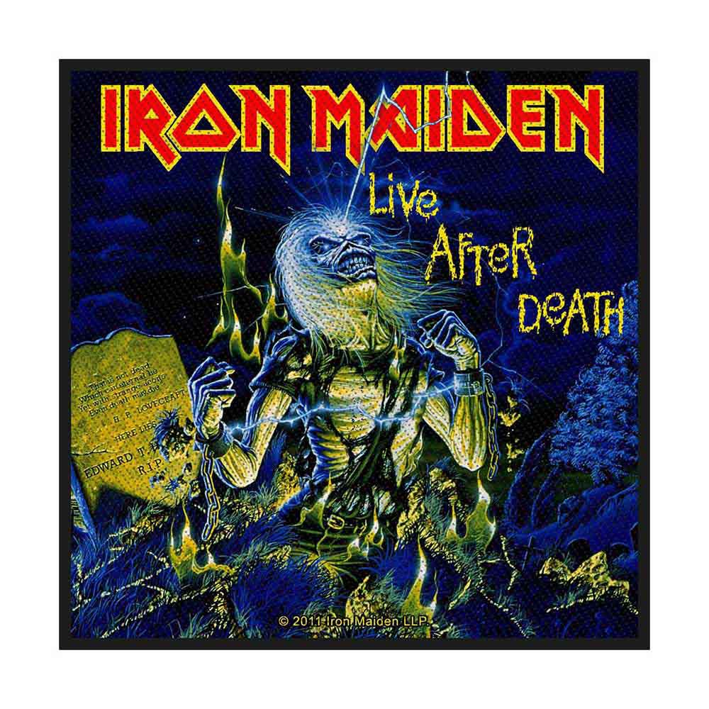 Iron Maiden Patches - Woven Sew On - Live After Death
