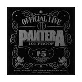 Pantera Sew-On Patch - Official Live 101% Proof (Packaged) | Buy Now For 19.99