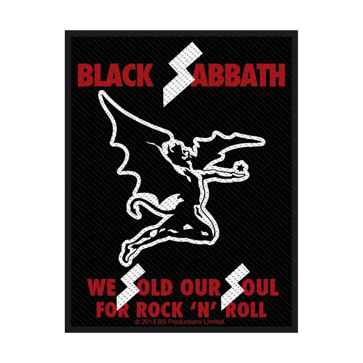 Black Sabbath Sew-On Patch - Sold Our Souls (Packaged) | Buy Now For 19.99
