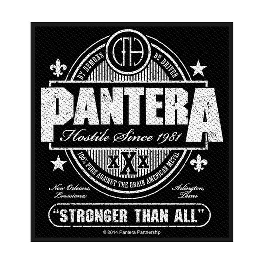 Pantera Sew-On Patch - Stronger Than All (Packaged) | Buy Now For 19.99