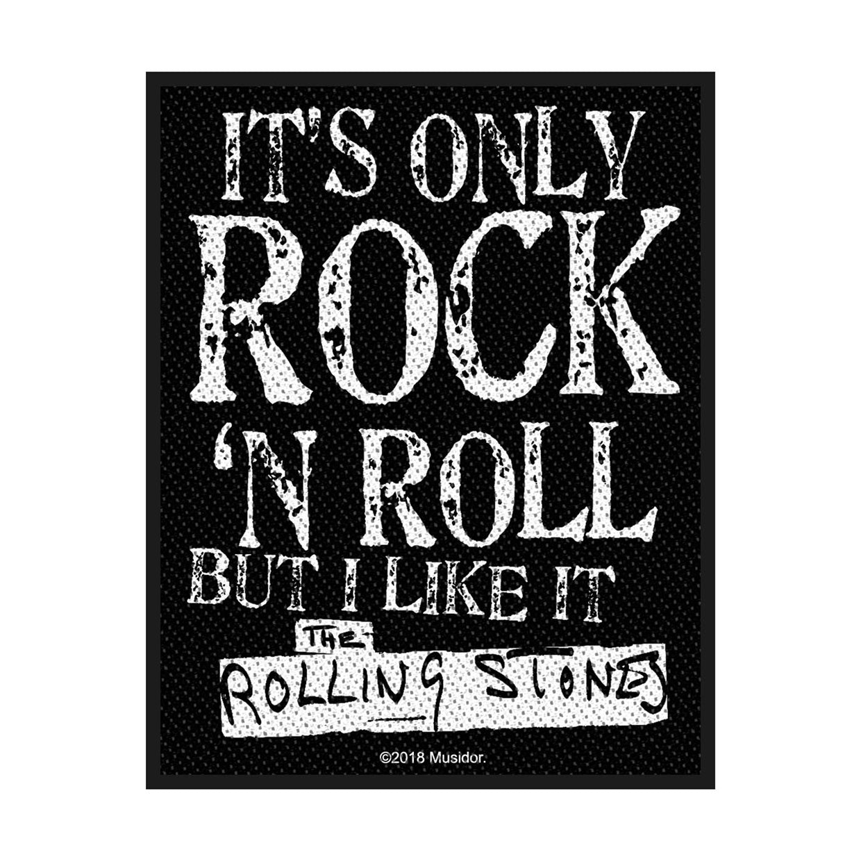 Rolling Stones Sew-On Patch - It'S Only Rock 'N Roll (Packaged) | Buy Now For 19.99