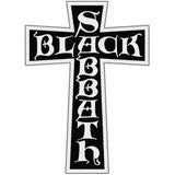 Black Sabbath Patches Woven Sew On - Cross Logo Cut Out