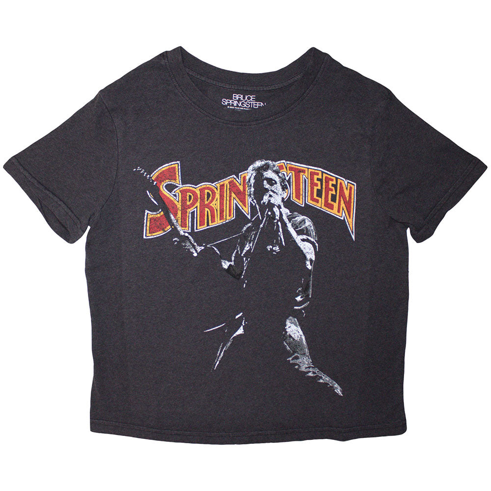 Bruce Springsteen Women's Crop Top - Stage Pose | Buy Now For 24.99