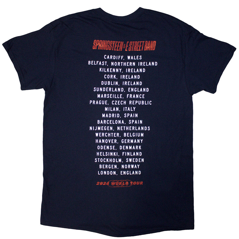 Bruce Springsteen T Shirt - Tour '24 Guitar Photo