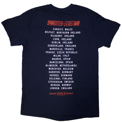 Bruce Springsteen T Shirt - Tour '24 Guitar Photo