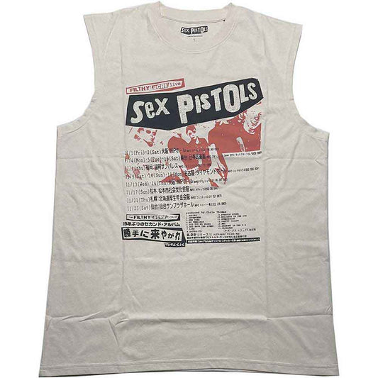 Sex Pistols Vest Top - Filthy Lucre Diamante