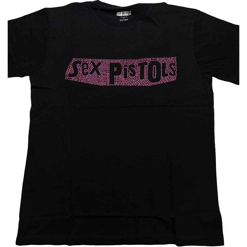 Sex Pistols T Shirt - Logo Diamante
