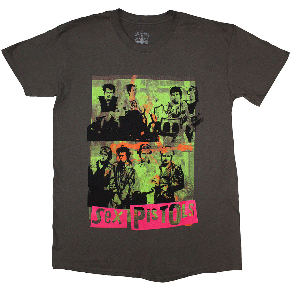 Sex Pistols T Shirt - Band Green Montage | Buy Now For 24.99