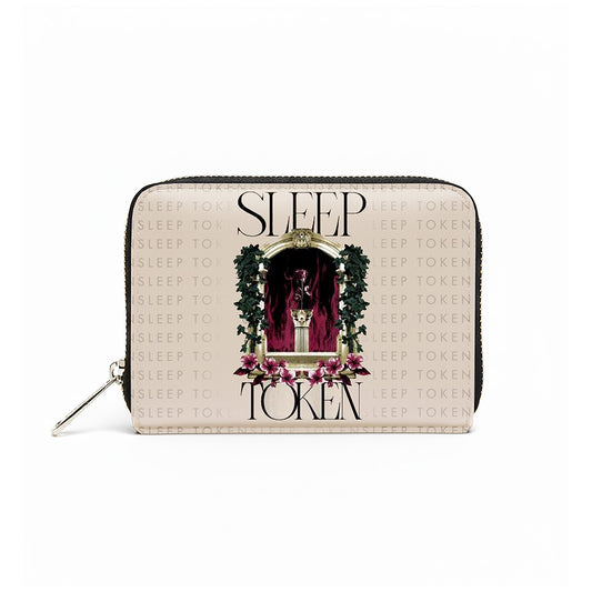 Rocksax Sleep Token Purse (Women's Bi-Fold Zipped Wallet) - Statue Cream