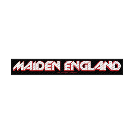 Iron Maiden Sew-On Patch - Maiden England (Superstrip Patch - Pacakaged) | Buy Now For 19.99
