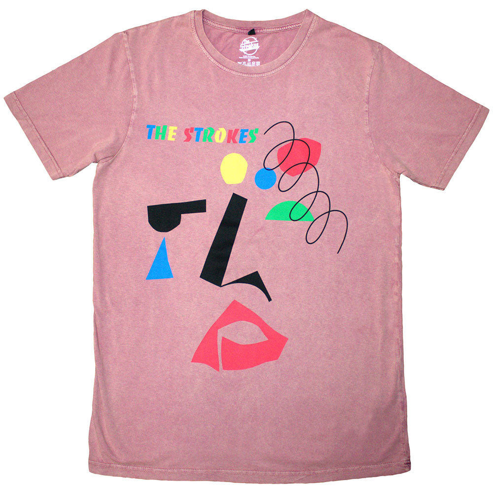 The Strokes T Shirt - Abstract Face Stone Wash | Buy Now For 24.99