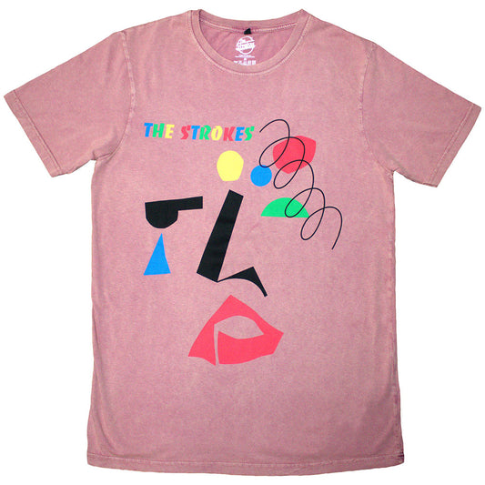 The Strokes T Shirt - Abstract Face Stone Wash | Buy Now For 24.99