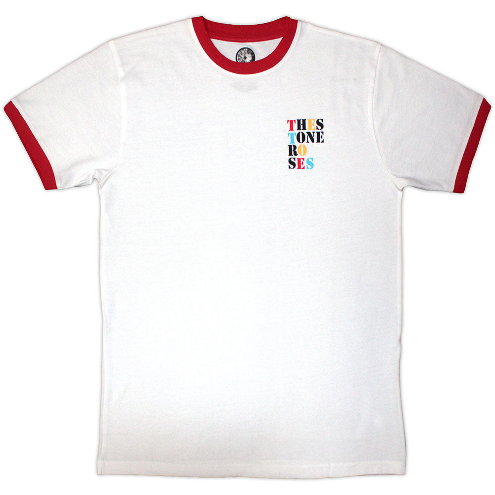 The Stone Roses T Shirt - Side Text Ringer | Buy Now For 24.99
