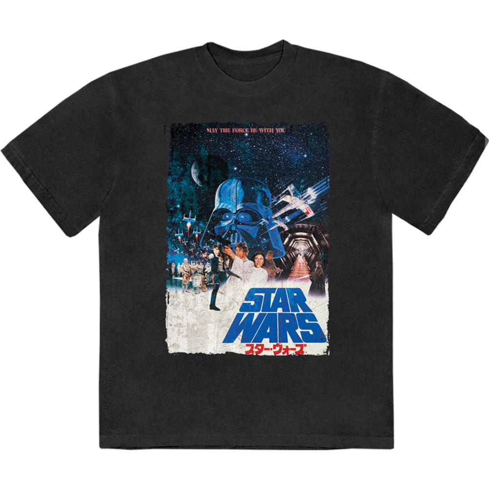 Star Wars T Shirt - May The Force Be With You Stone Wash | Buy Now For 24.99