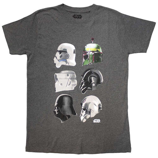 Star Wars T Shirt - Helmet Profiles