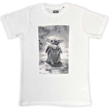 Star Wars T Shirt - The Mandalorian Grogu B&W