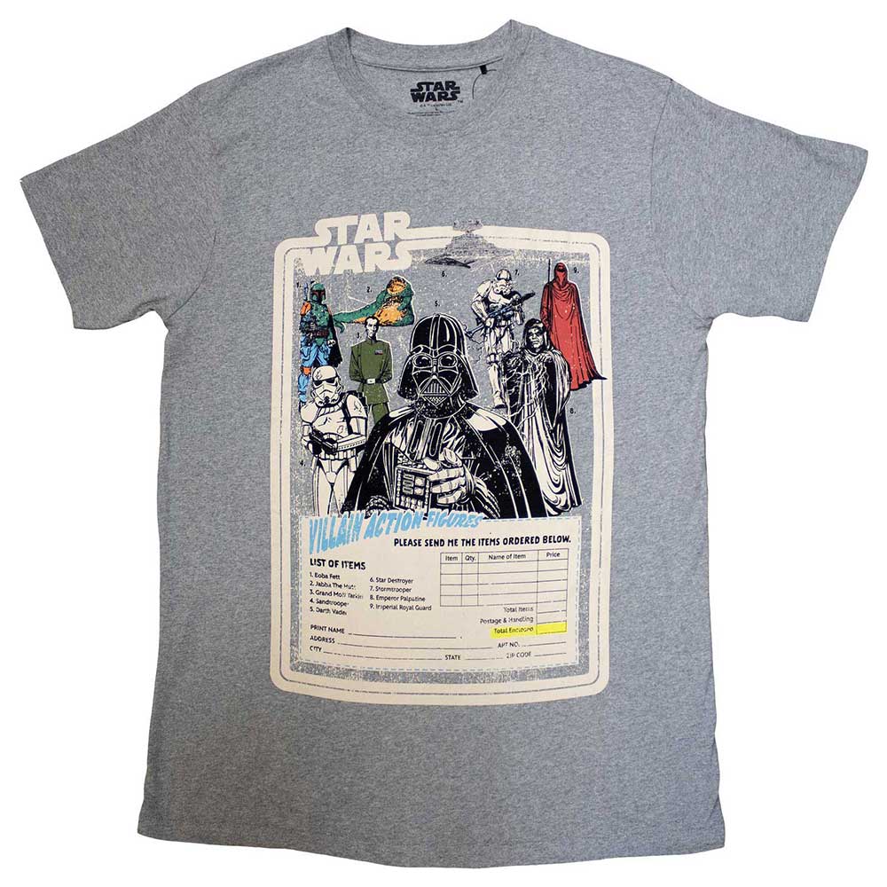Star Wars T Shirt - Villain Action Figures