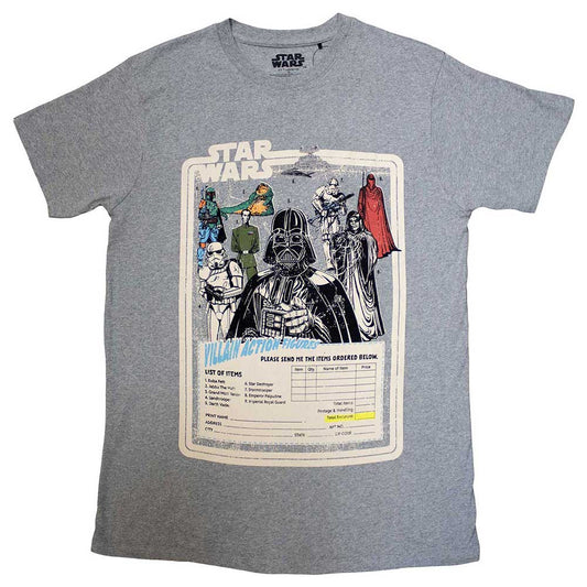 Star Wars T Shirt - Villain Action Figures
