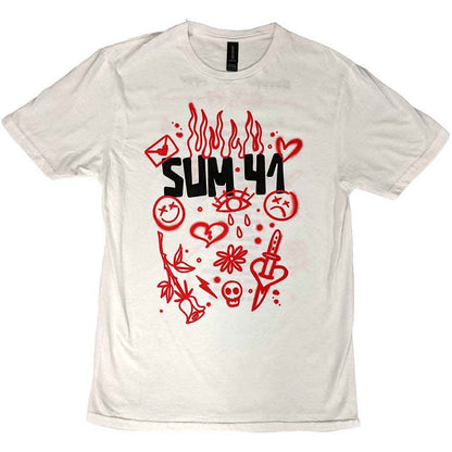 Sum 41 T Shirt - Sketches European Tour 2022