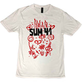 Sum 41 T Shirt - Sketches European Tour 2022