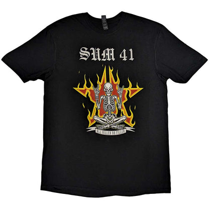 Sum 41 T Shirt - AKNF Skeleton European Tour 2022