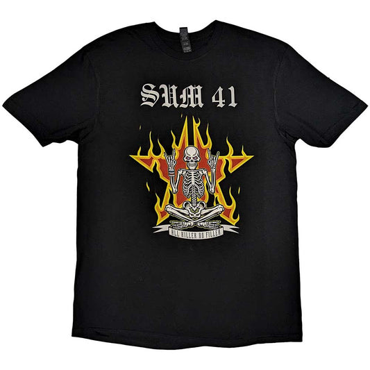 Sum 41 T Shirt - AKNF Skeleton European Tour 2022