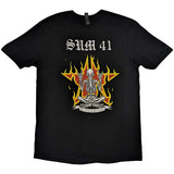 Sum 41 T Shirt - AKNF Skeleton European Tour 2022