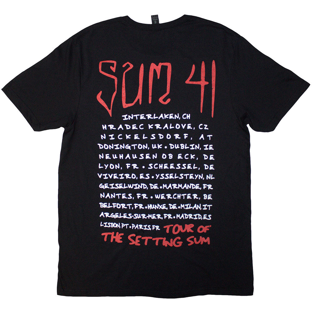 Sum 41 T Shirt - Tour '24 Skull