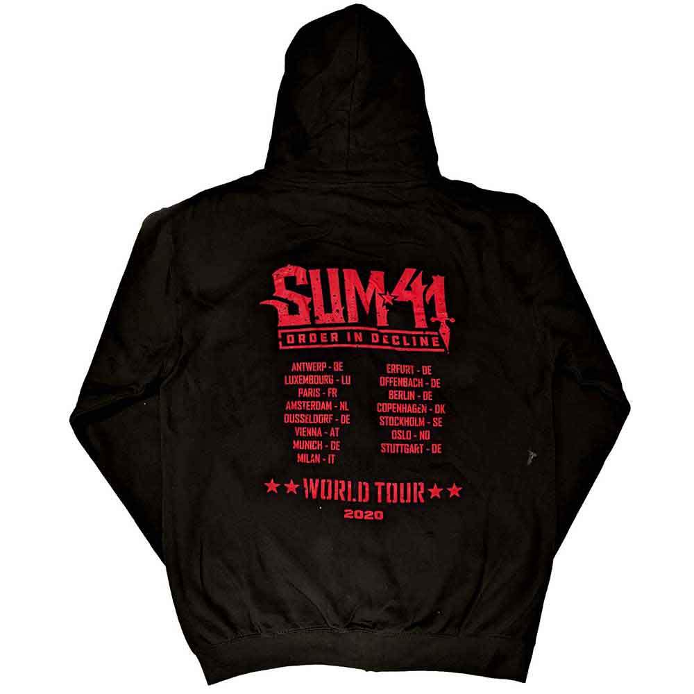 Sum 41 Zip Hoodie - Order In Decline Tour 2020